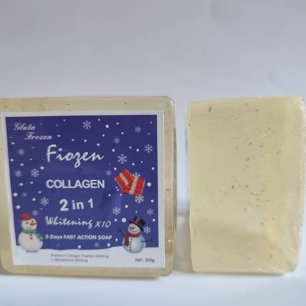 Savon Frozen Collagen Concentré Visage & Corps 200g – Anti-Taches & Éclaircissant pour Teint Métissé – Produit Philippin