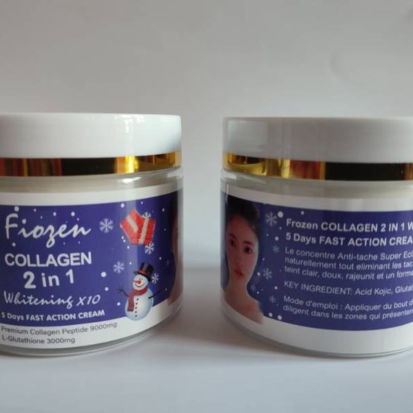 Crème Frozen Collagen Concentré Visage 50g - Anti-Taches & Éclaircissante pour Teint Métissé - Produit Philippin