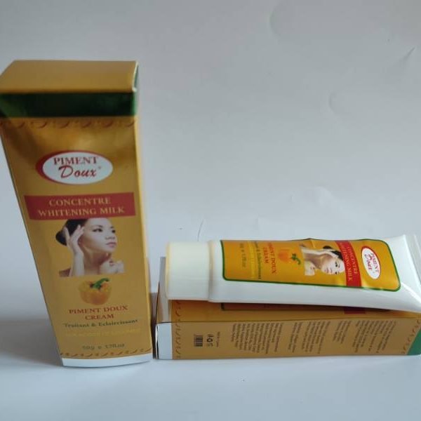 Crème Tube Piment Doux Concentré 50g – Soin Anti-Taches Léger pour Tous Types de Peau – Produit Philippin Banane Jaune