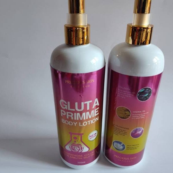 Gluta Prime - Lait Corporel Éclaircissant Anti-Taches 500ml - Formule Intensive au Glutathion