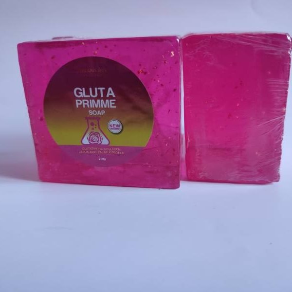 Savon Gluta Prime - Savon Éclaircissant Visage & Corps 200g - Anti-Taches au Glutathion & Banane