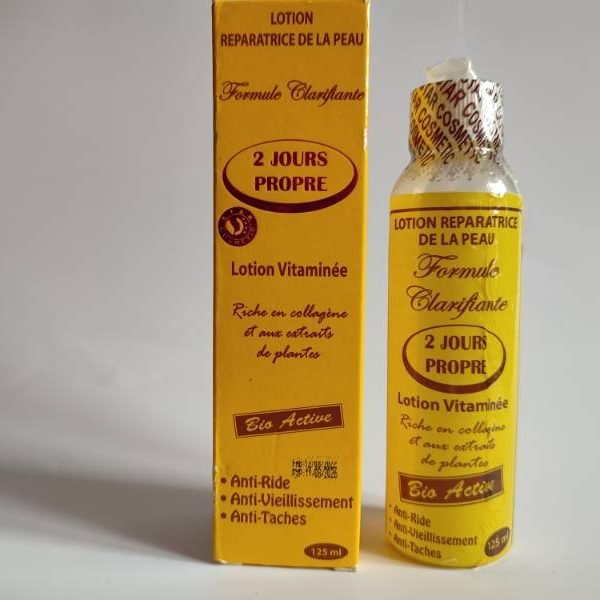 Lotion Gommant Éclaircissant 2 Jours Propre | Teint Uniforme & Peau Douce | BananeJaune Cosmétiques