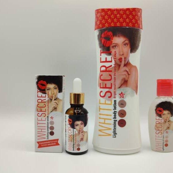 Mini Gamme White Secret | Lait Éclaircissant 500ml & Sérum Unificateur | Teint Uniforme