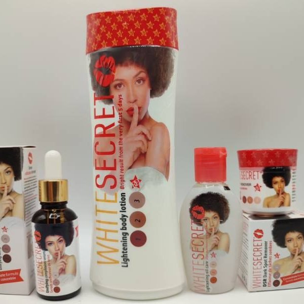 Mini Gamme White Secret | Lait Éclaircissant 500ml & Sérum Unificateur | Teint Uniforme