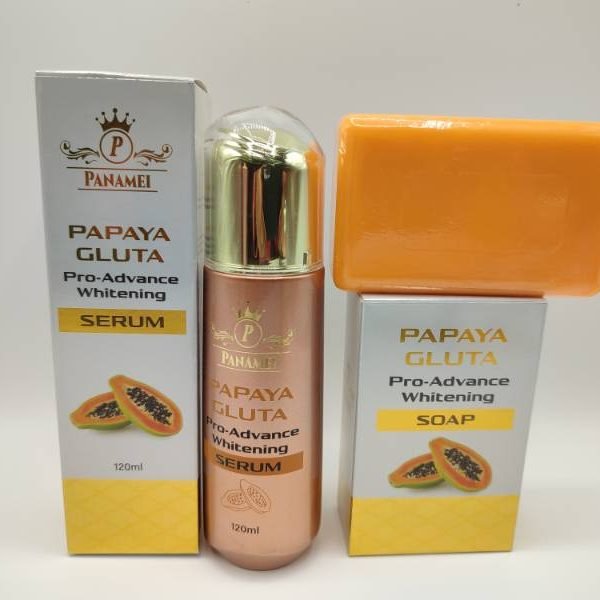Duo Éclat - Savon Clarifiant Teint Propre + Sérum Concentré Gluta-Papaya - Soin Anti-Taches Professionnel