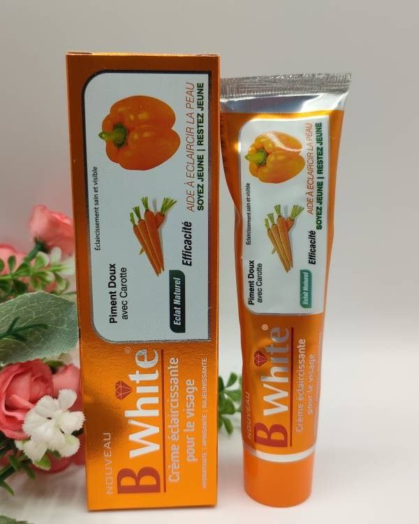 Crème Visage B White | Éclaircissant & Hydratant à la Carotte et au Piment Doux