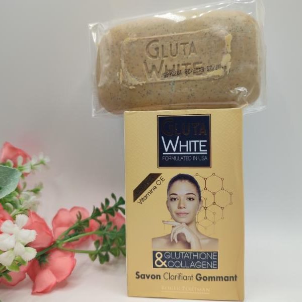 Savon Gluta White | Très Exfoliant, Éclaircissant & Anti-Taches