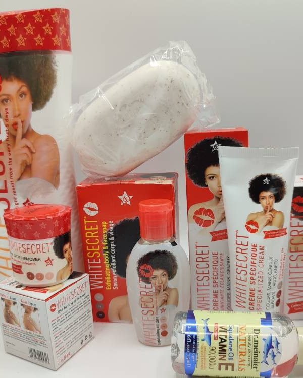 White Secrete Lait 300ml + Sérum, Huile, Crème & Savon