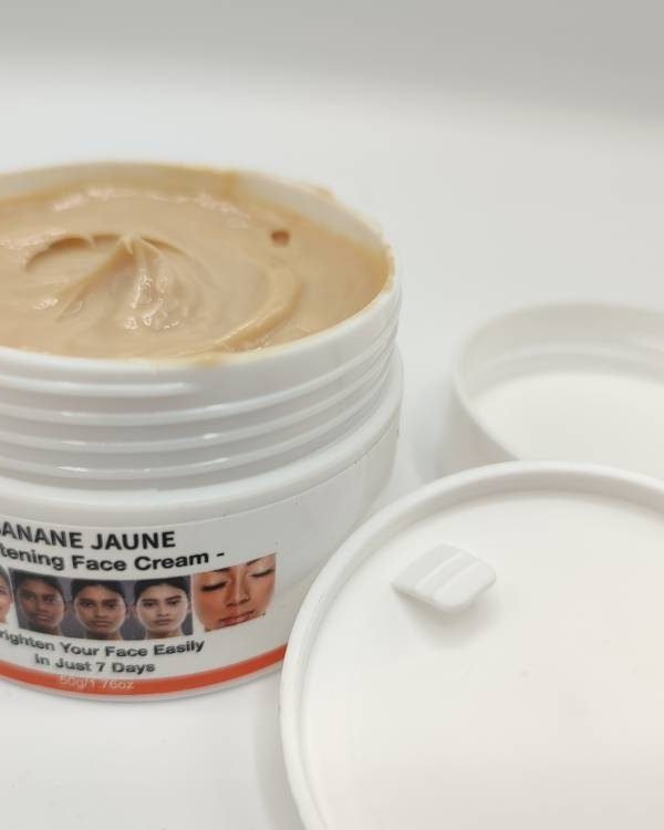 Crème Visage Banane Jaune – Anti-Taches, Fards & Mammites