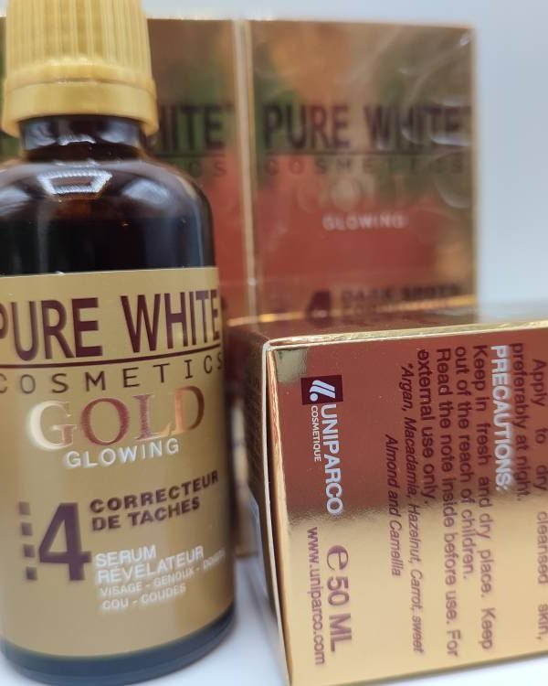 Sérum Éclaircissant Pure White Gold | Unifie et illumine | Pure White