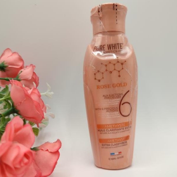Huile Pure Amethyst White Gold | Éclaircissante & Régénérante