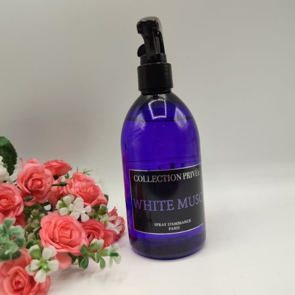 Spray d'Ambiance Musc Blanc 300ml | Parfum d'intérieur doux et raffiné | Brume apaisante et élégante