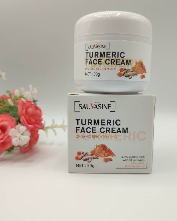 Sauvasine Crème Visage au Curcuma 50g | Anti-Taches & Éclat du Teint