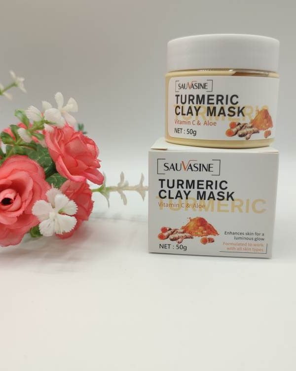 Sauvasine Masque Visage au Curcuma 50g | Anti-Taches & Purifiant