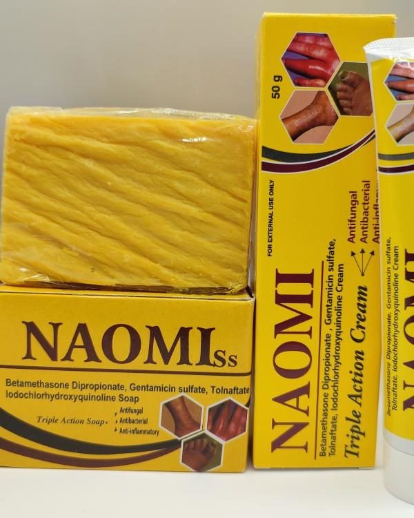 NAOMI Savon et Crème Anti-Taches 200g + 50g | Éclaircissant & Uniformisant