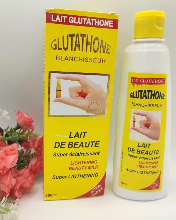 Lait Glutathione Jaune 500ml | Éclaircissant & Anti-Taches | Teint Métisse