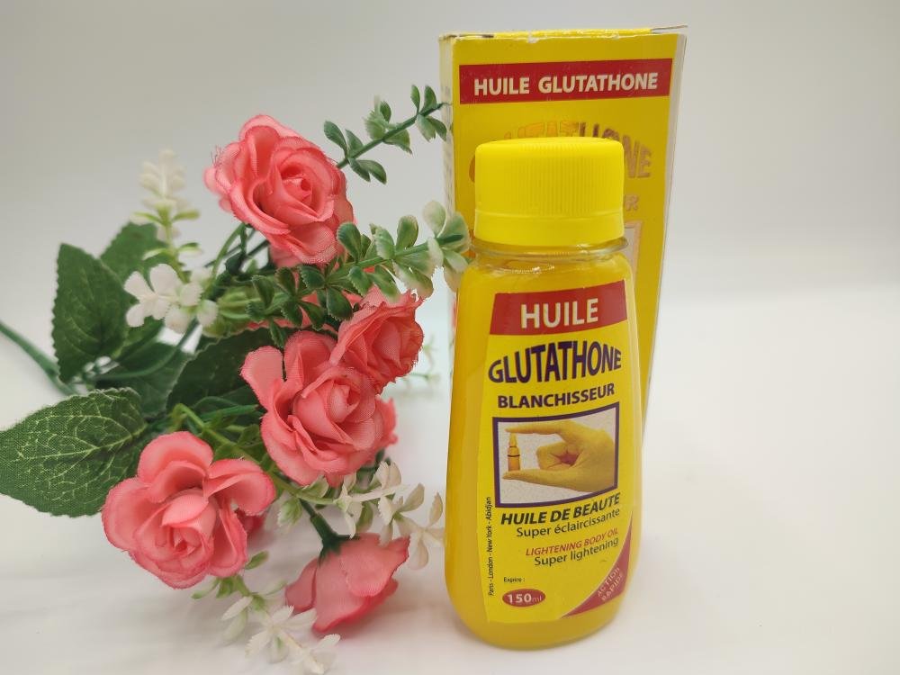 Huile Glutathione Jaune 150ml_ BananeJaune.Fr Huile Glutathione Jaune 150ml
