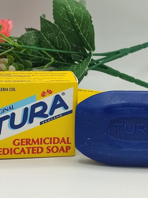 Savon Germicide Médicamenté TURA – Au Germe de Blé | Purification Profonde & Action Anti-Bactérienne | Banane Jaune