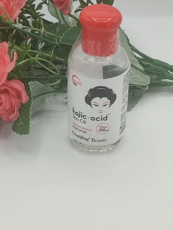 Huile corporelle a l'acide kojique clarifiant, hydratant et anti taches