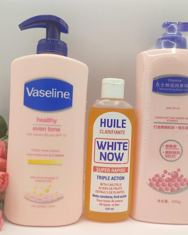 2 Lotion Vaseline+ Huile now