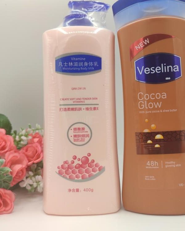 Lait Hydratant Corps Vaseline Cocoa Radiant 400ml + Vaseline Coréen 400ml
