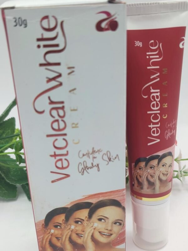 Tube Crème Blanchissant VETCLEAR WHITE - Soin Éclaircissant Anti-Taches 50ml