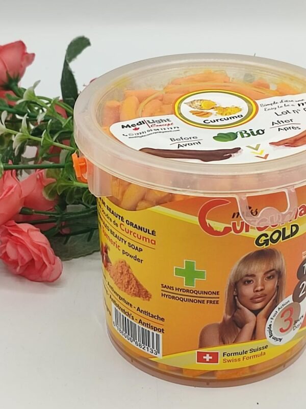 Savon Beauté Granulé Miss Curcuma Gold - Poudre Curcuma Clarifiant Anti-Tache