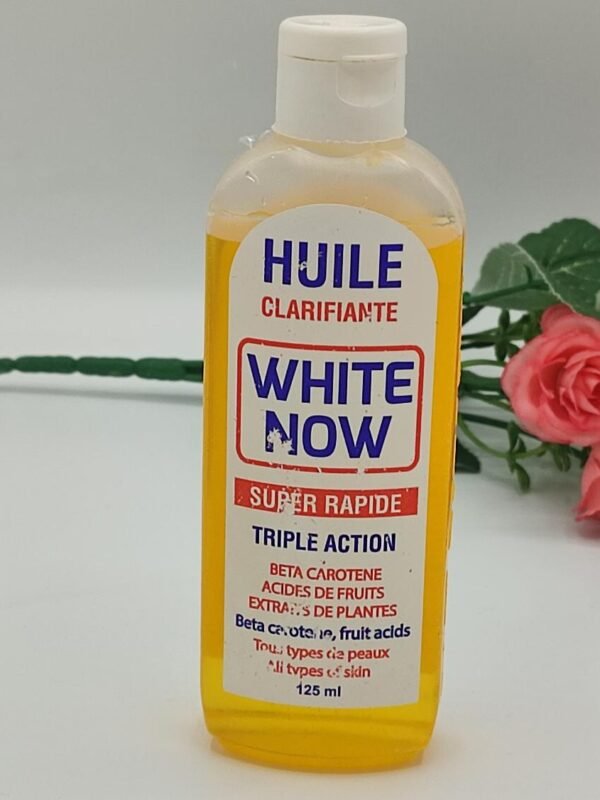 White Now – Huile Clarifiante Triple Action au Bêta Carotène – Résultats Rapides