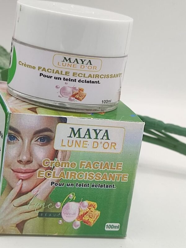 Maya Lune D’Or – Crème Visage Éclaircissante Anti-Taches | Pour un Teint Jaune Parfait, Propre et Sain