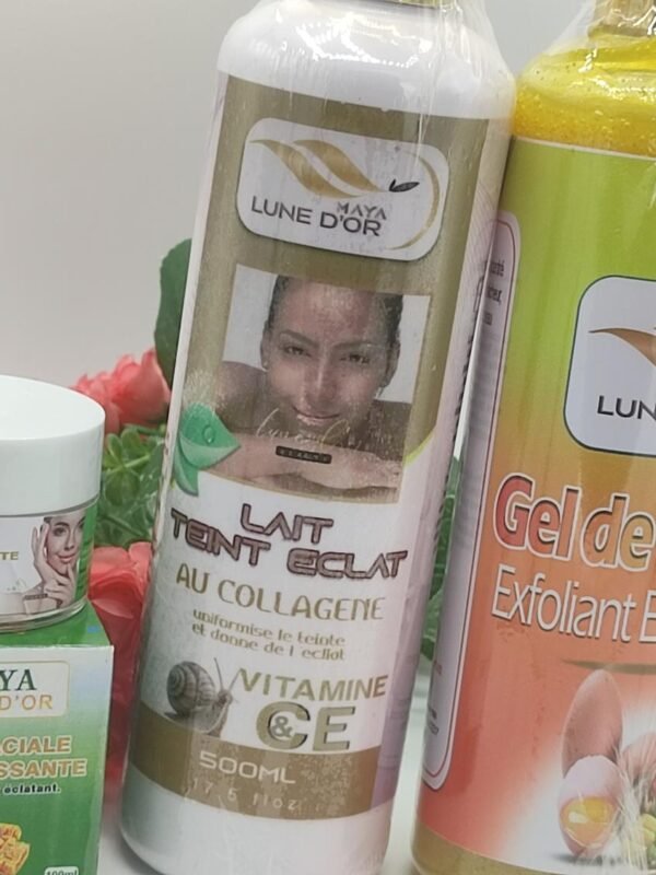 Mini Gamme Maya Teint Clear – Pour Teint Métissé | Lait, Sérum & Huile pour un Teint Jaune Parfait