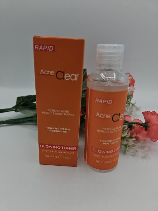 Acné Clear Fleur Secret Traiter efficacement les boutons d'acné Hydrater clarifiant Répar et Apaiser la peau Tonique d'acné