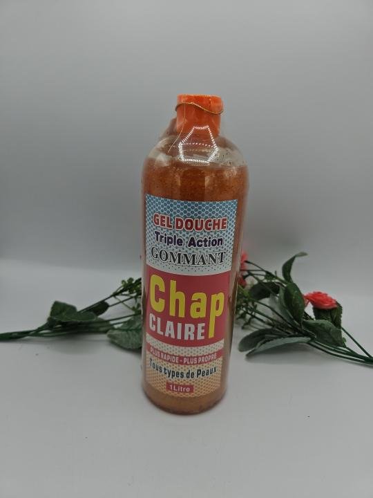 Gel Douche Triple Action Gommant Chap Claire 1L – Plus Rapide & Plus Propre pour Tous Types de Peaux