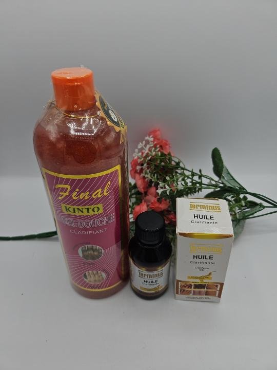 Gel Douche Clarifiant FINAL KINTO + Huile Terminus White – Teint Uniforme & Éclat (1L + 125ml)