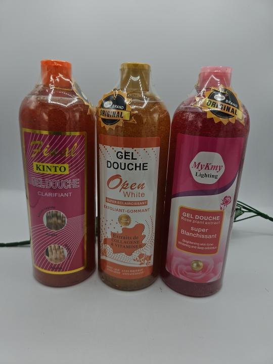 Gel Douche Clarifiant FINAL KINTO + Mykmy + Open White – Pack 3 x 1 Litre – Éclat et Nettoyage Profond