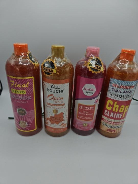 Gel Douche Clarifiant FINAL KINTO + Mykmy + Open White + Pro Teint Max – Pack 4 x 1 Litre – Nettoyage et Éclat